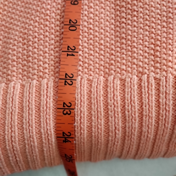 LUCKY Brand melon acrylic knit sweater size L - Picture 7 of 7
